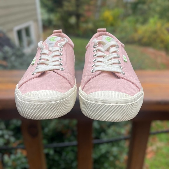 Cariuma OCA Low Sneaker in Pink Rose Canvas - Women's Size 10 1/2 - Picture 7 of 16